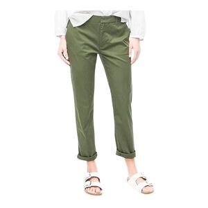EUC Women's J. Crew Slim Boyfriend Chino Pants Size 28T Surplus Green